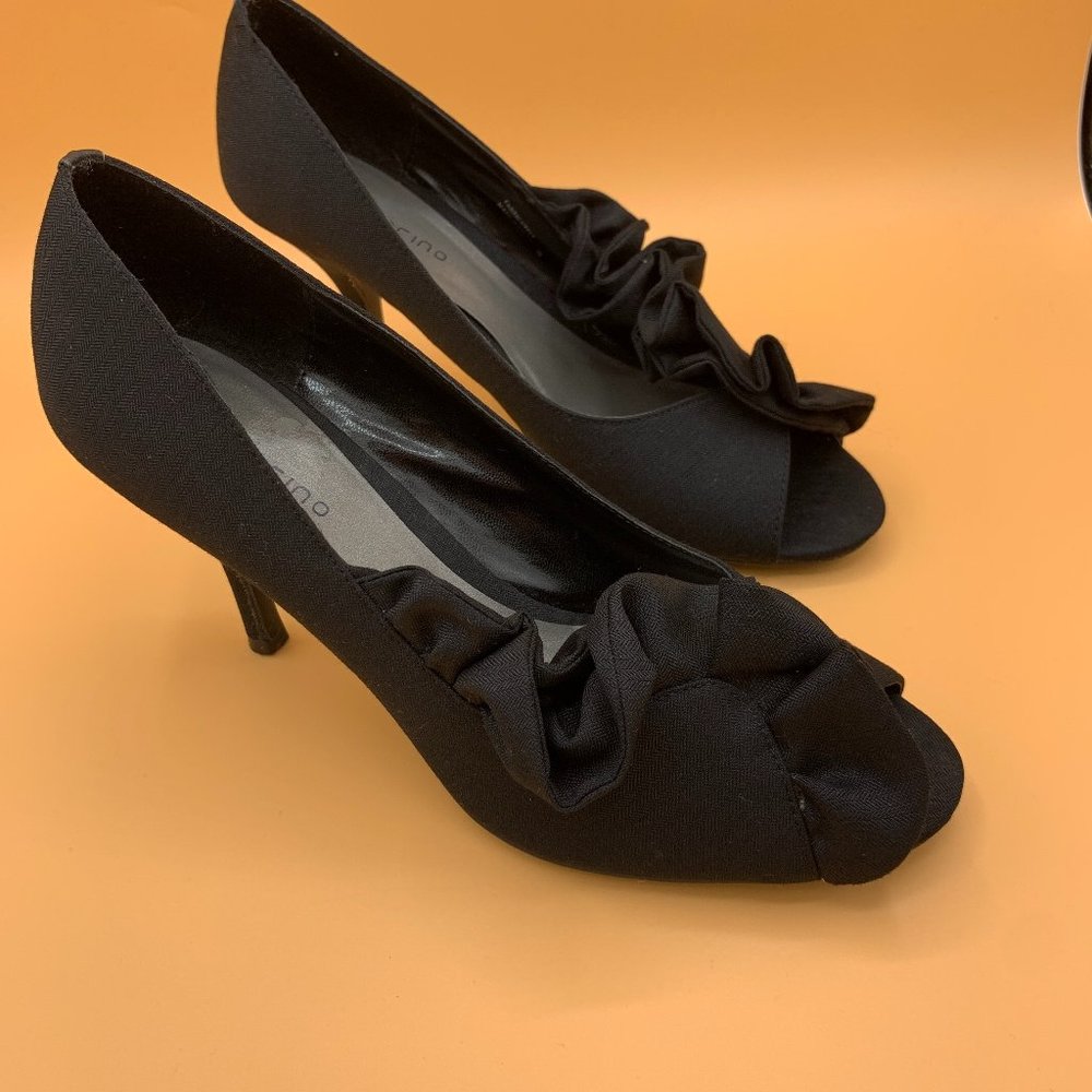 Ann Marino Ruffled Heels